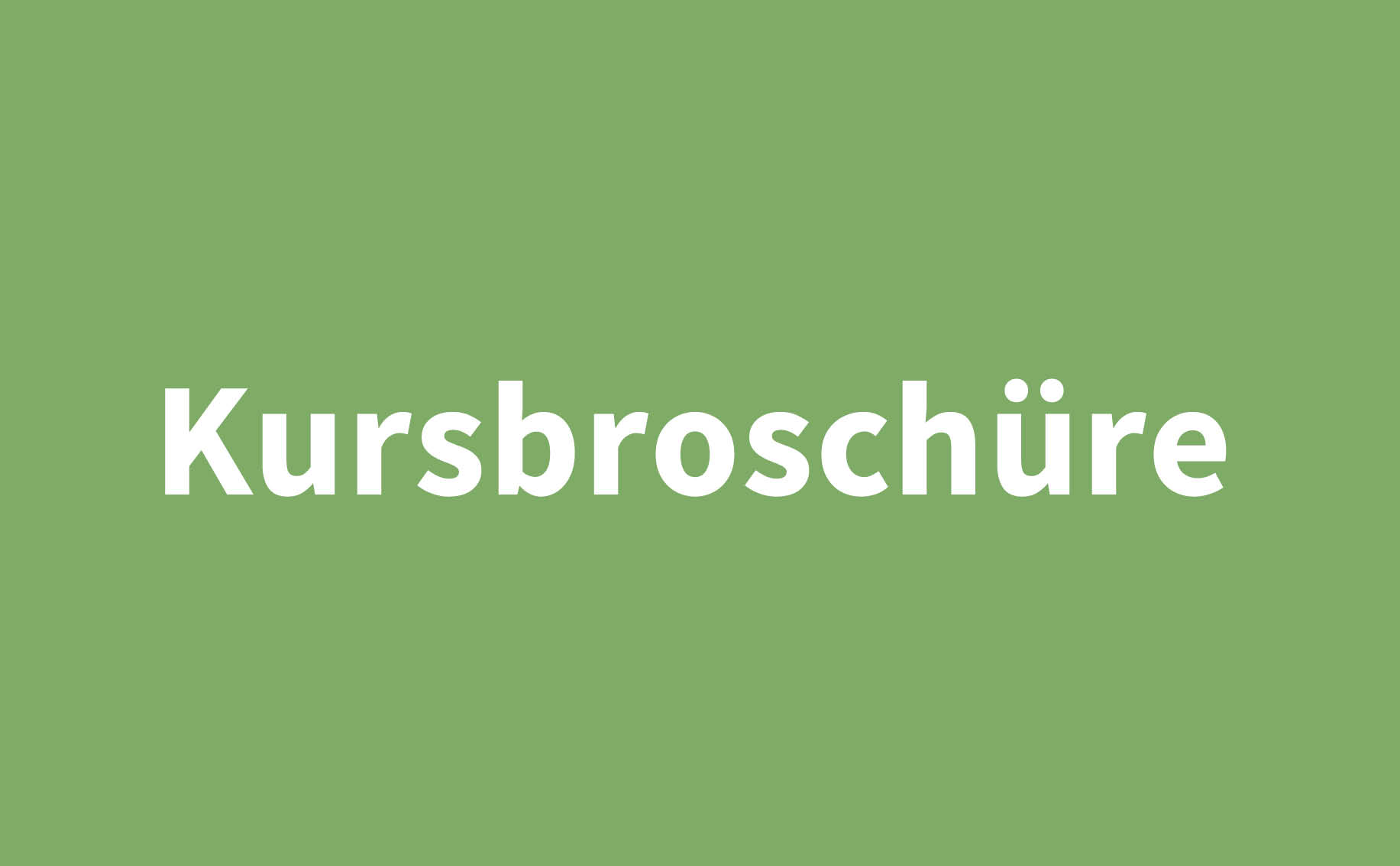 Kursbroschüre Weiterbildung Universität Zürich